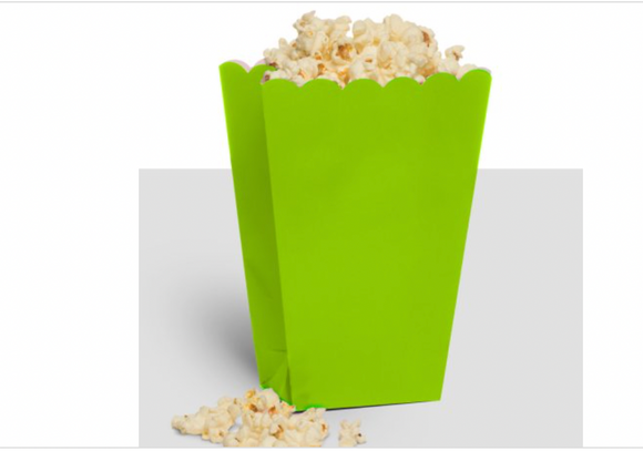 Kiwi Color Large Popcorn Box  - Pack of 10