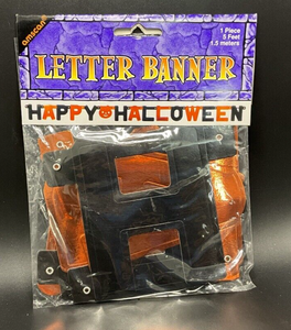 Happy Halloween Letter Banner 5 Feet Amscan