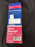 9651ABF Rent Receipt  1 part with Tear off Stub 2.75x7.94  50 per BK 4 Books0