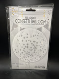 36 Inch Clear Confetti Balloons Party Silver Circular Confetti Pre Loaded