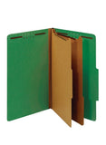 5 PCS Light Green Classification Folders 2 Dividers 2 1/2 “ Legal Office Depot0