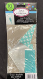 Robin Egg Blue Candy Buffet Polka Dot Bags 10Ct