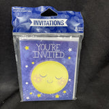 To the Moon and Back Gatefold Invitations 8 Pack Paper Baby Shower Invites