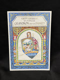 Happy Hanukkah Grandson and Family Greeting Card w/Envelope