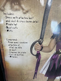 Stormy Seas Queen - Purple/Black/Gold - Costume - Girls Large 12-14