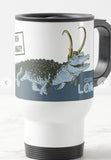 Alligator Loki Illustration Travel Mug Stainless Steel Marvel