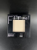 Maybelline Fit Me Set+Smooth Pressed Powder #110 Porcelain 0.3 oz NEW