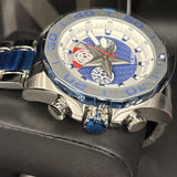 INVICTA 33394 MARVEL CAPT AMERICA Men's 48mm Silver/Blue/Red Brclt 4/40004