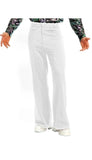 Disco 70s White Costume Pants For Men White 36”1