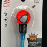 Yoobi Light Up Black Ink Ballpoint Pen Marvel Spider-Man