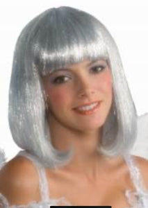 Angel Shimmer Adult Costume Wig - White/Silver