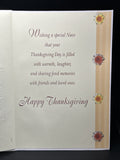 Happy Thanksgiving Niece Greeting Card w/Envelope