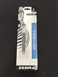 ZEBRA 85512 Steel F Refill Black 0.7mm | Fits F 301, F301 Compact, F 402, F 7010