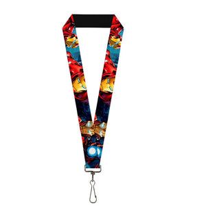 MARVEL AVENGERS Lanyard - 1.0" - Iron Man Action-WIM016