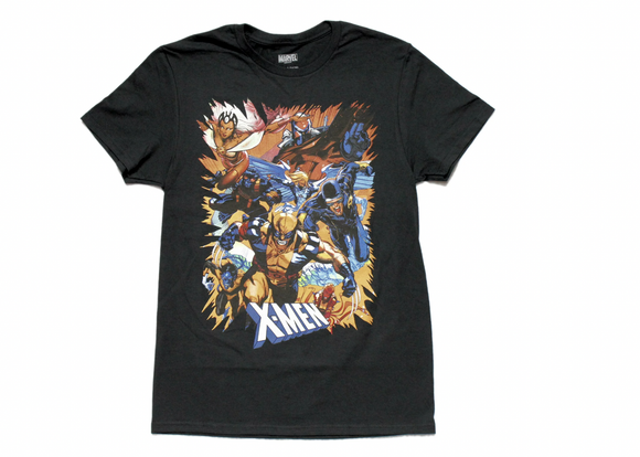 Marvel X-Men Mens Shirt - With Magneto Full Speed Charge Attack 2XL