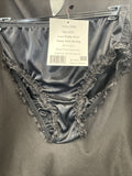 Ruffle Back Rhumba All Black Dance Panty Size Small/Medium