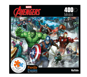 Buffalo Games 400-piece Family Time Marvel Avengers Assemble Jigsaw Puzzle