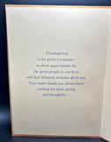 Thanksgiving Wishes Greeting Card w/Envelope