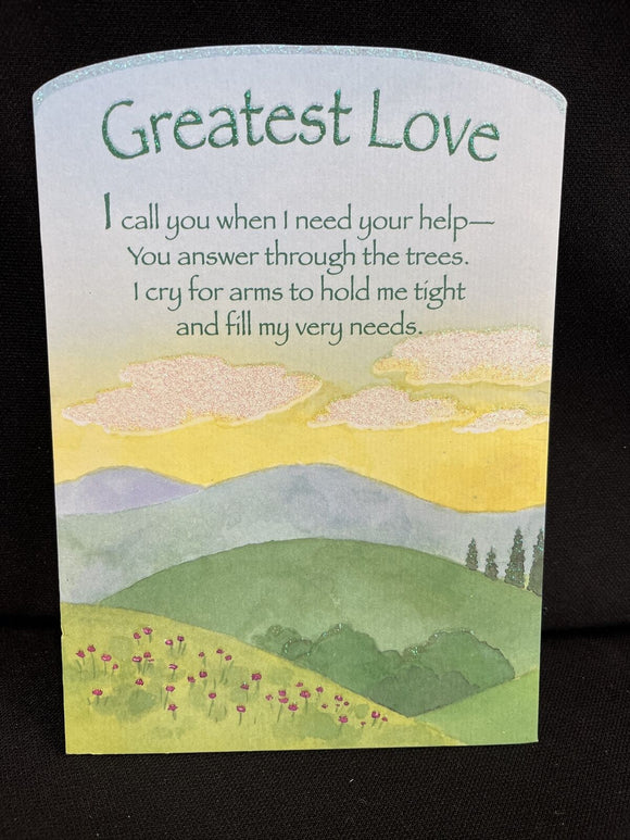 Greatest Love Sentiments Greeting Card w/Envelope