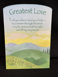 Greatest Love Sentiments Greeting Card w/Envelope