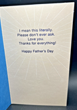 Happy Father's Day Dad Greeting Card w/Envelope1