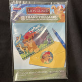 Lion Guard Birthday Party Thank You Cards with Envelopes and Seals 8 Per Package