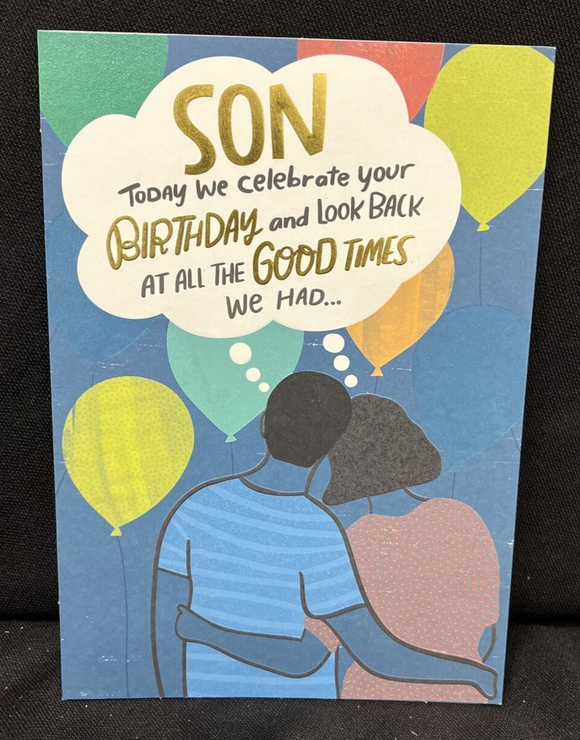 Happy Birthday Son Pop-Up Greeting Card w/Envelope