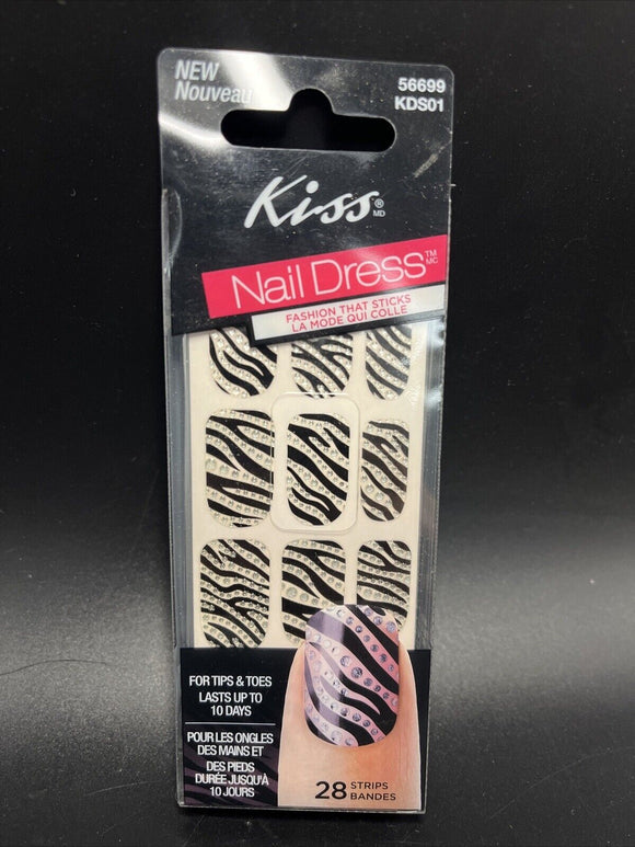 KISS NAIL DRESS Jeweled Strips for Nails & Toes