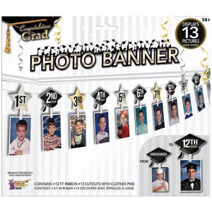 Congratulations Grad Photo Banner 12 Ft With 13 Pictures