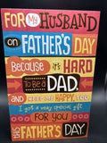 For Husband Father's Day Greeting Card w/Envelope0