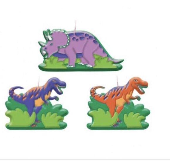 Dinosaur Party Candle (Pack of Six)