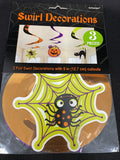 Halloween 3 Foil Swirl Decorations 5”