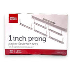 Office Depot Paper Fastener Sets, 1 Capacity, 2 3/4 Base, Box Of 50