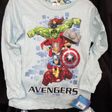 Marvel Avengers Graphic Kids Pants & Long Sleeve Pajama Set Size 8