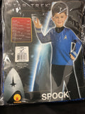 Spock Star Trek Movie Blue Shirt Pants  Child Costume Size Large 12-14