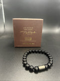 Tony Stark Jam HomE Made Brass Black Breaded Bracelet3