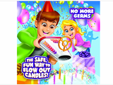 Birthday Candle Air Cannon, Safe Fun Way to Blow Out Birthday Candles, Reusable