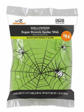 Halloween Super Stretch Spider-Web Indoor/Outdoors Blacklight-Glow