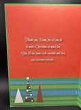 For Mom From Son on Christmas Greeting Card w/Envelope