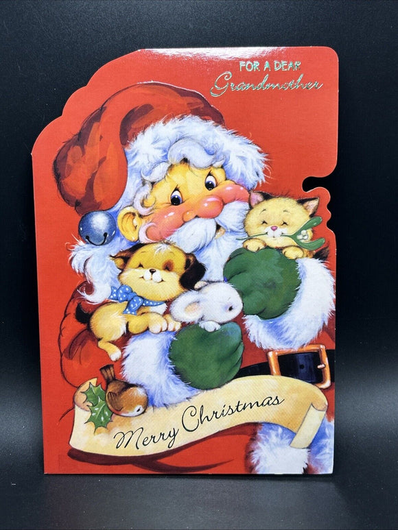 Merry Christmas Grandmother Greeting Card w/Envelope
