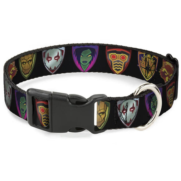 Plastic Clip Collar - Guardians of the Galaxy Badge/5-Character Icons- WMC111