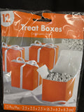 Treat Boxes Orange (12 Pack) 2.5x2.5x2.5”