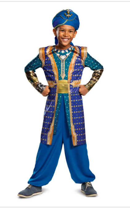 Disguise Disney Aladdin Genie Kids Halloween Costume Size Medium 7-8