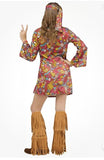 Peace and Love Hippie Child Girls Small 4-6 Costume Dress Vest Boot Covers