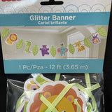 Hello Baby Shower Jungle Animals 12 Ft Banner