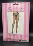 Leg Avenue Rhinestone Crotchless Tights, Black - One Size 1410