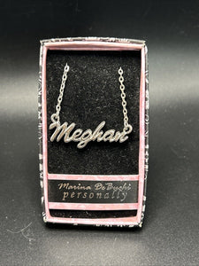 Marina DeBuchi "Meghan" Necklace Silver Plated 15 +3 extender NEW