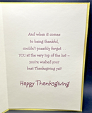 For Boy Thanksgiving Greeting Card w/Envelope