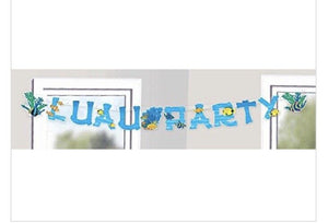 Coral Reef Luau Party Banner 7 1/2ft