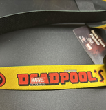 Marvel Deadpool's Chimichangas LANYARD Black & Yellow Stretch  BuckleDown DP0663